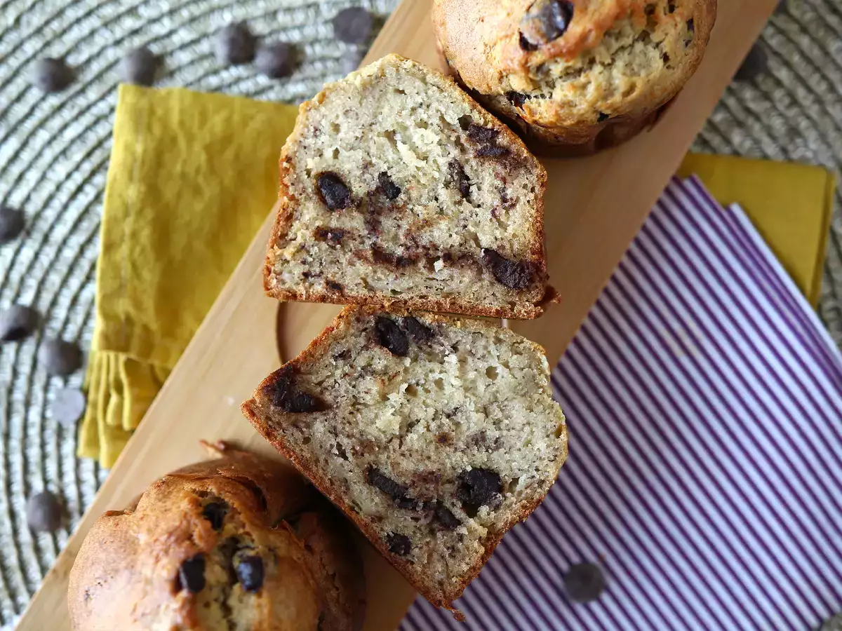 Muffin alla banana e gocce di cioccolato extra gourmet - foto 4