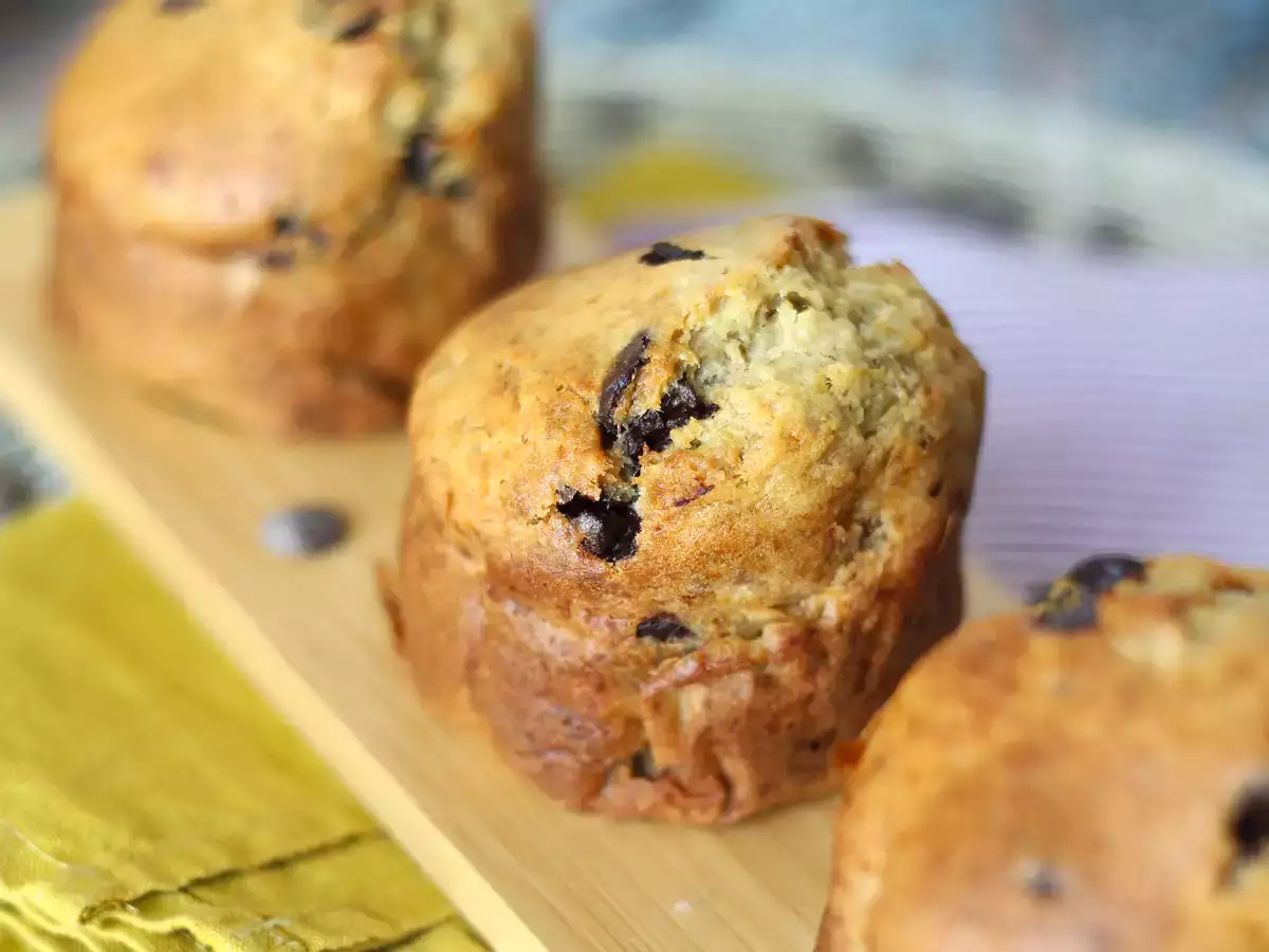 Muffin alla banana e gocce di cioccolato extra gourmet - foto 5