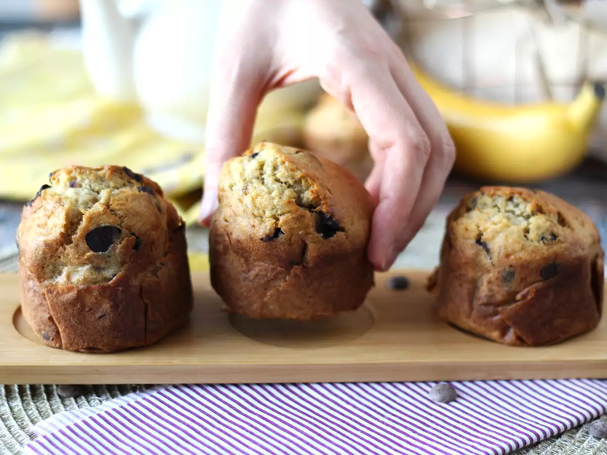 Muffin alla banana e gocce di cioccolato extra gourmet - foto 7