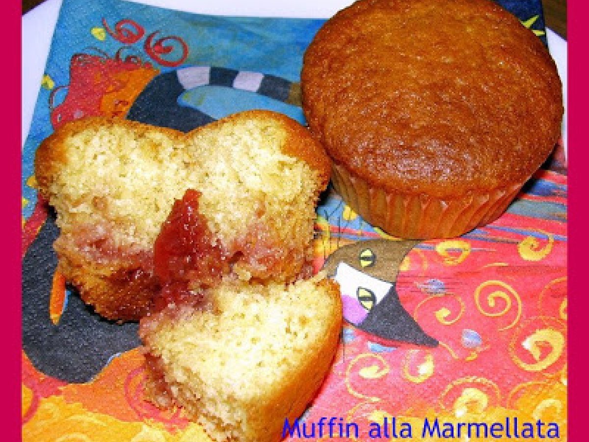 Muffin alla marmellata di fragole