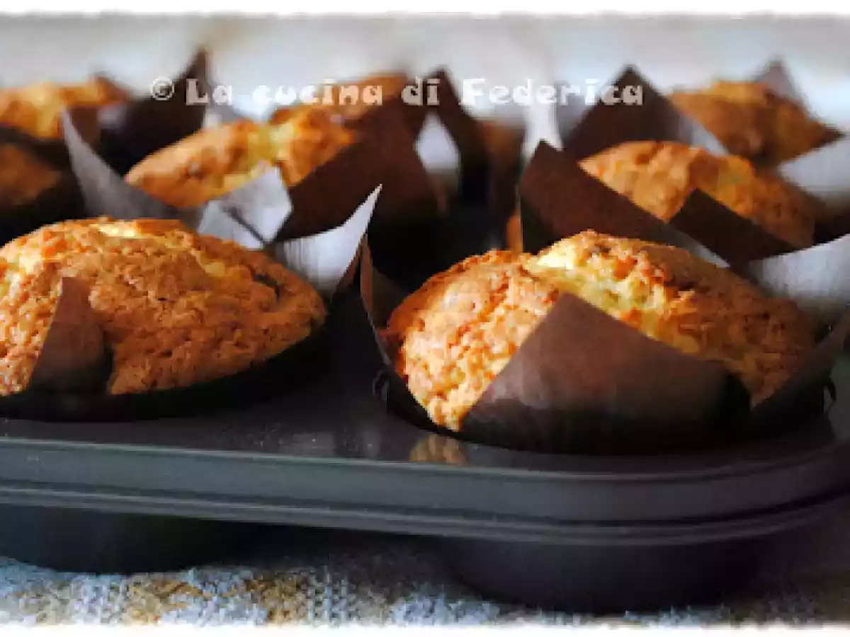 Muffin alla panna acida e cioccolato bianco