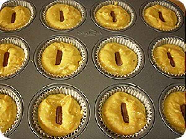 Muffin alla zucca con cuore tenero di cioccolato, foto 3
