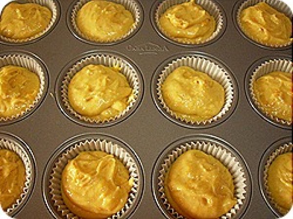 Muffin alla zucca con cuore tenero di cioccolato, foto 4