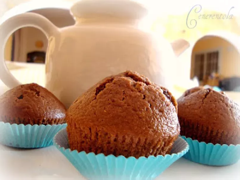 Muffin cioccolato e marmellata di pere