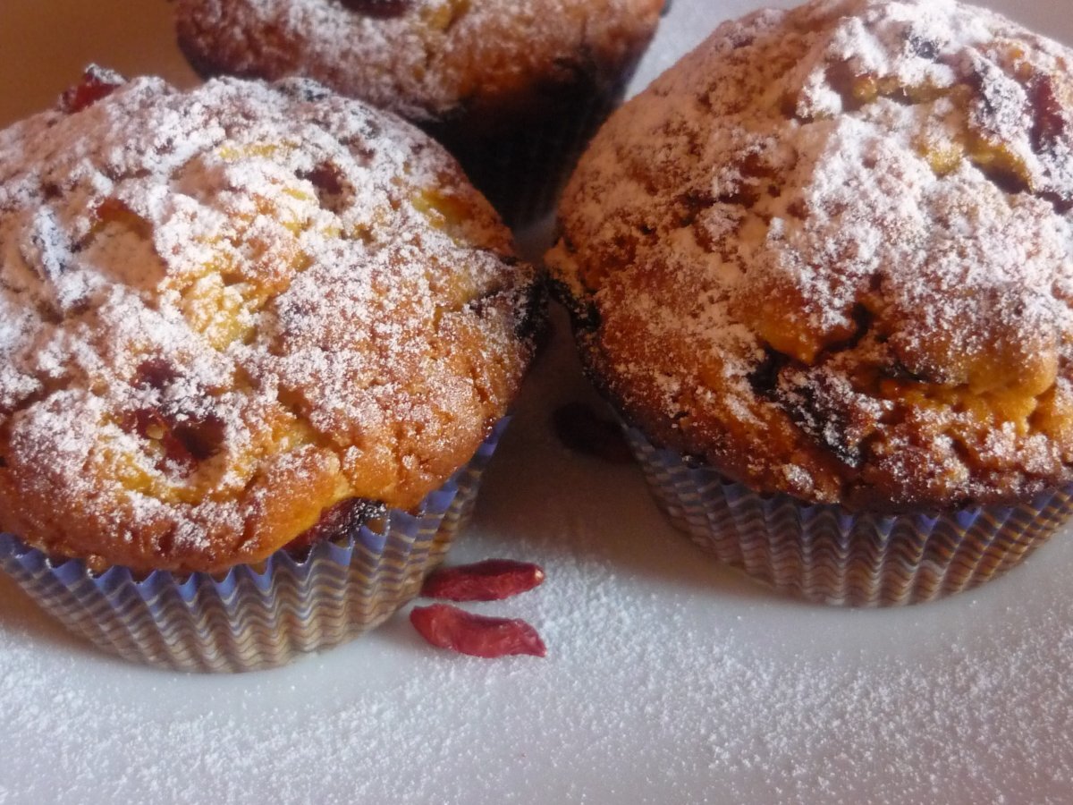 Muffin con bacche di goji