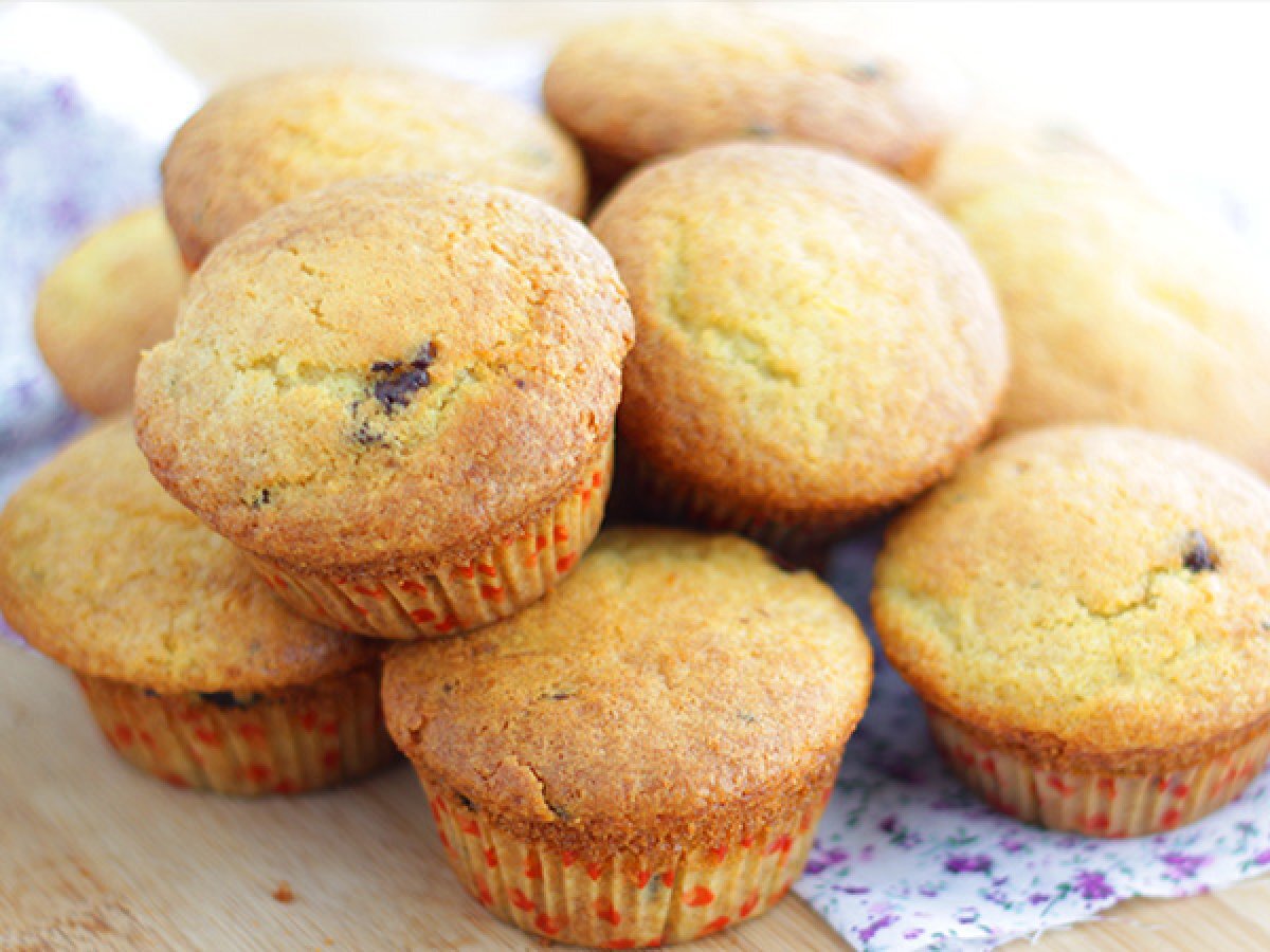 Muffin con gocce di cioccolato - Ricetta americana