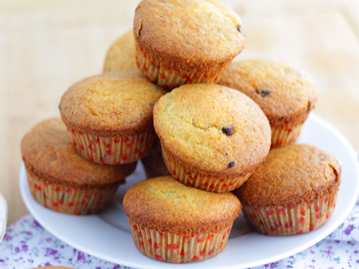 Muffin con gocce di cioccolato - Ricetta americana - foto 3