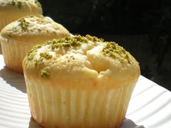 Muffin con Ricotta, Agrumi e granella di Pistacchio, foto 5