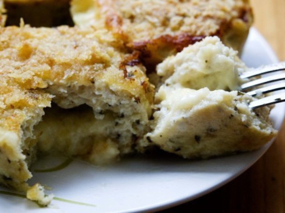 Muffin di pollo con cuore di mozzarella