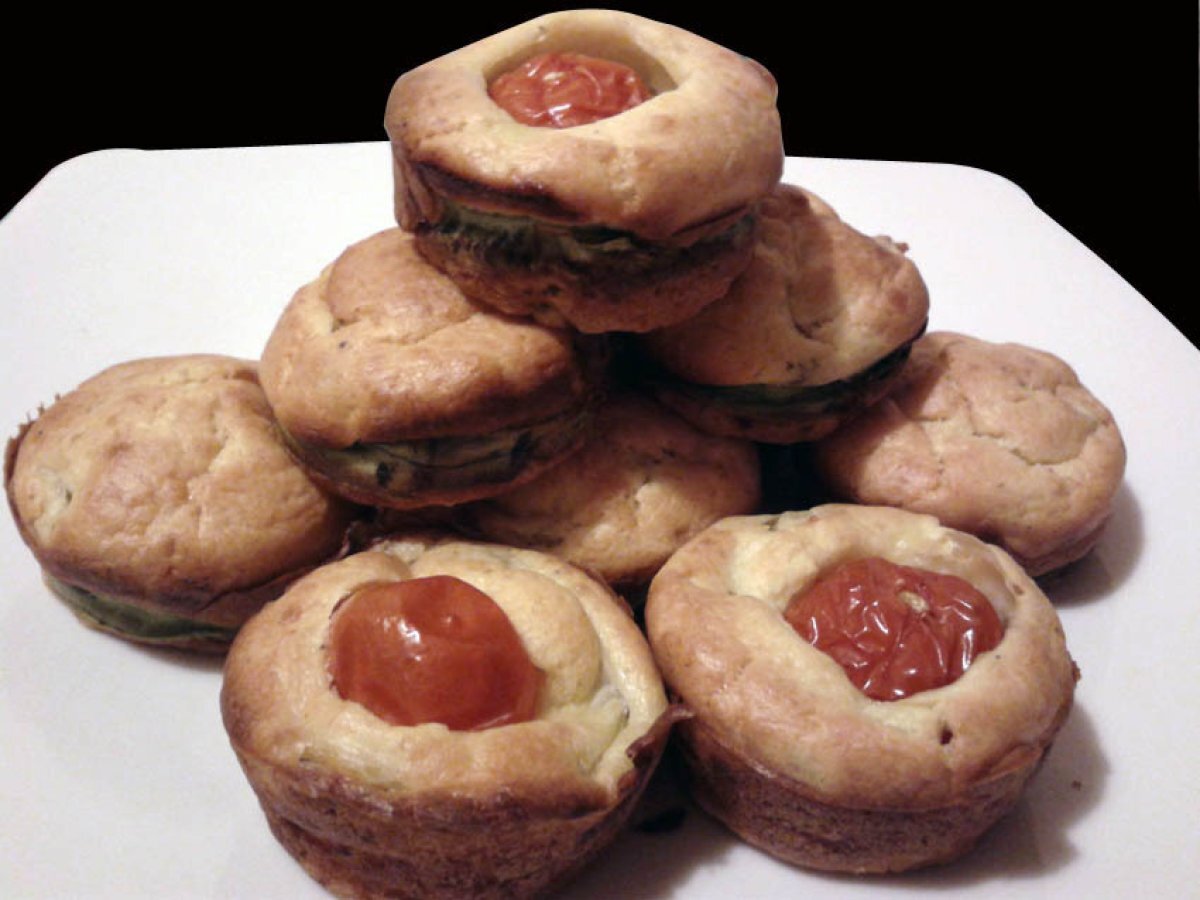 Muffin di zucchine e robiola