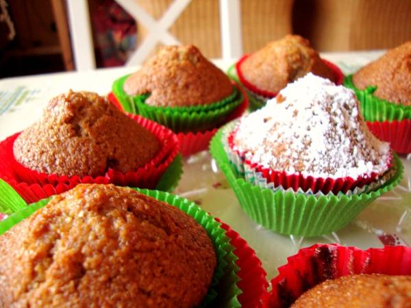 Muffin integrali all'arancia Auguri Italia.