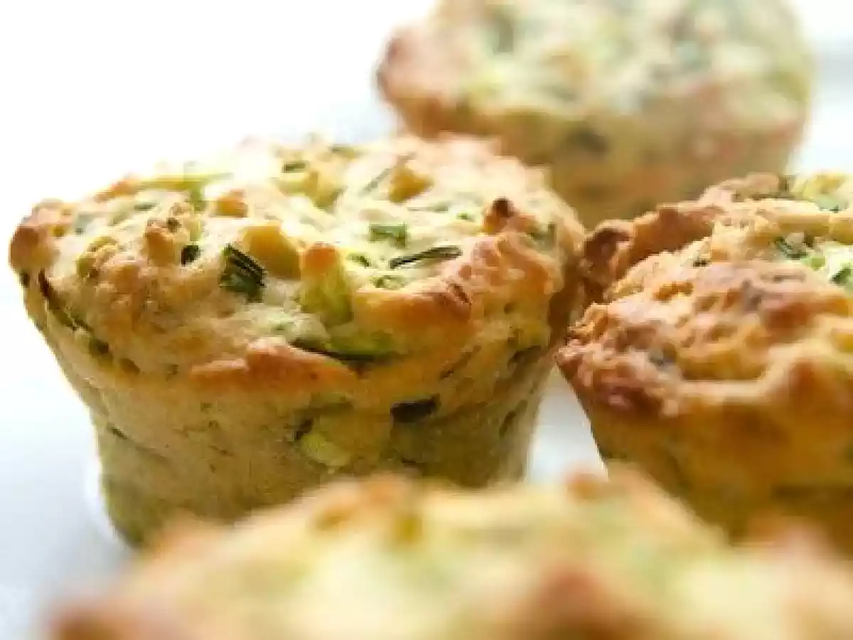 Muffin salati alle zucchine