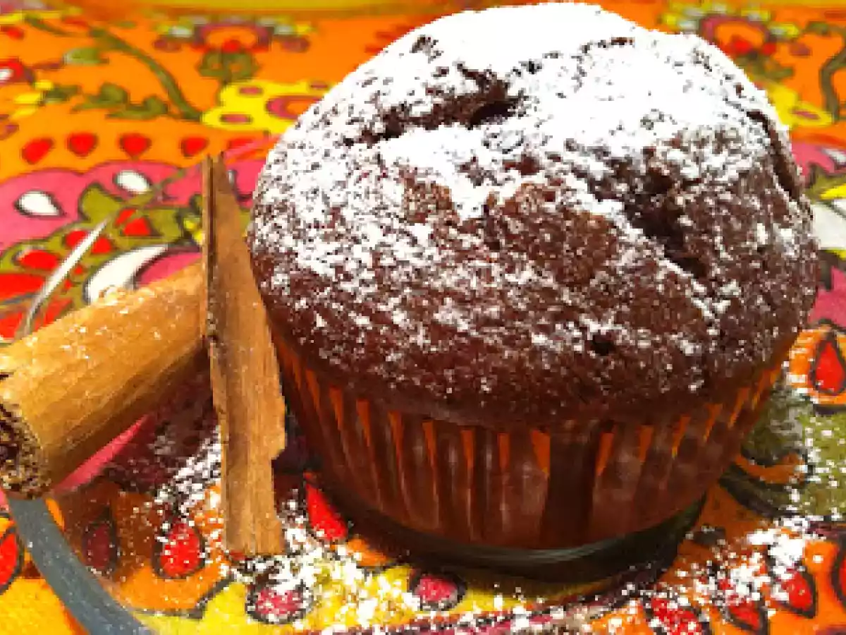 Muffin Yogurt e cacao al profumo di cannella - foto 4