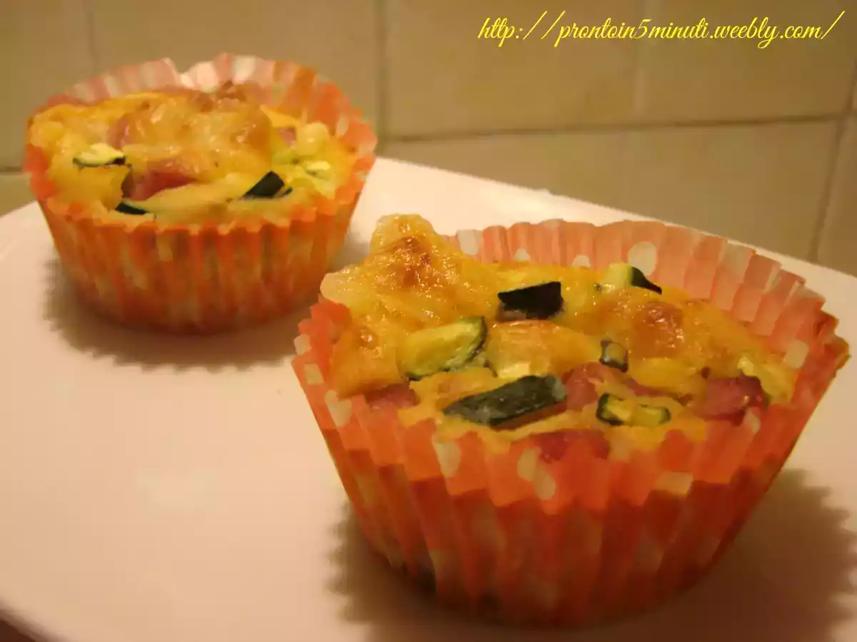 Muffin Zucchine e Prosciutto Cotto