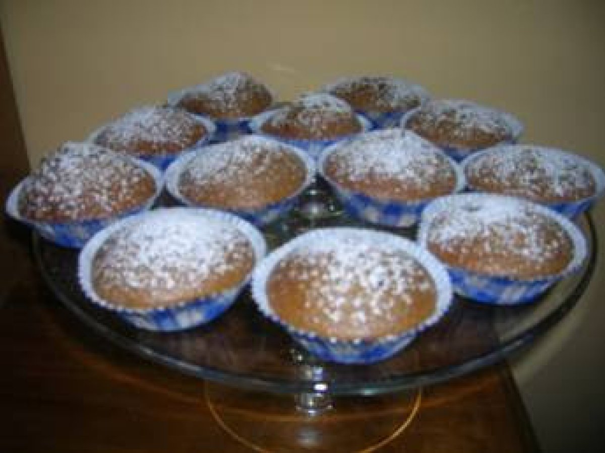 Muffins al caffè e cioccolato bianco