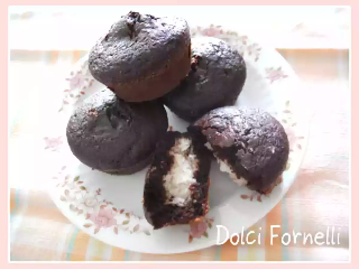 Muffins al cioccolato con ripieno al cocco - foto 2
