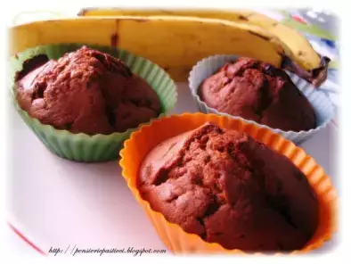 Muffins alla banana, noci e cioccolato - foto 3