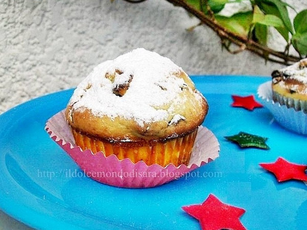 Muffins alla ricotta e uvetta