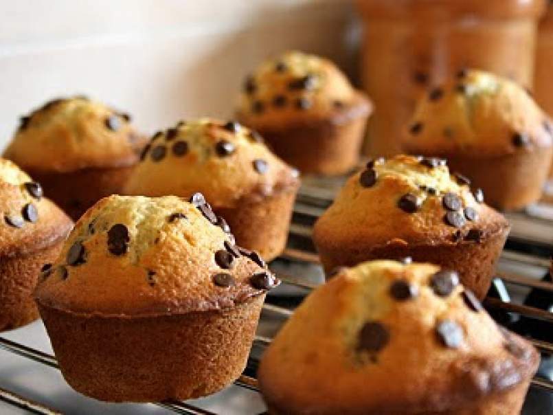 Muffins alle banane con gocce di cioccolato, foto 1
