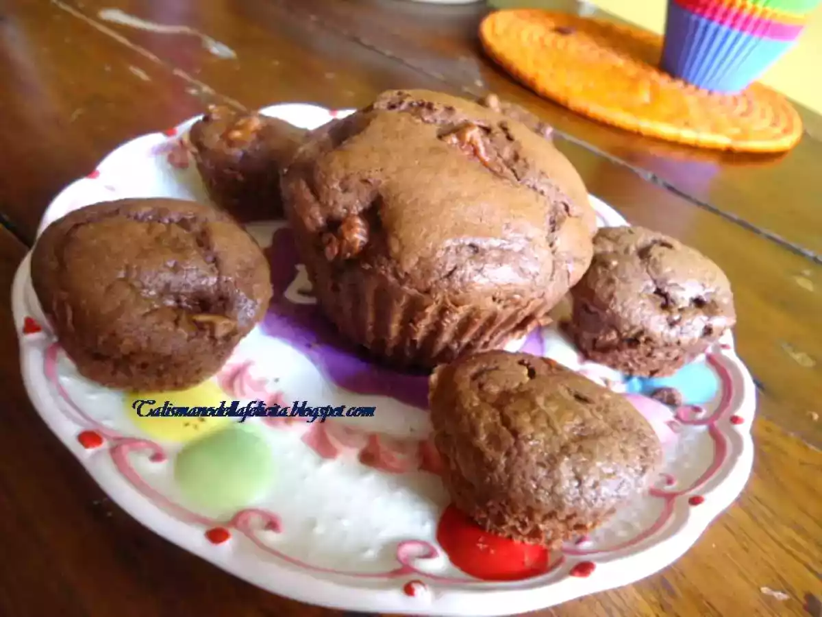 Muffins cioccolato e mele