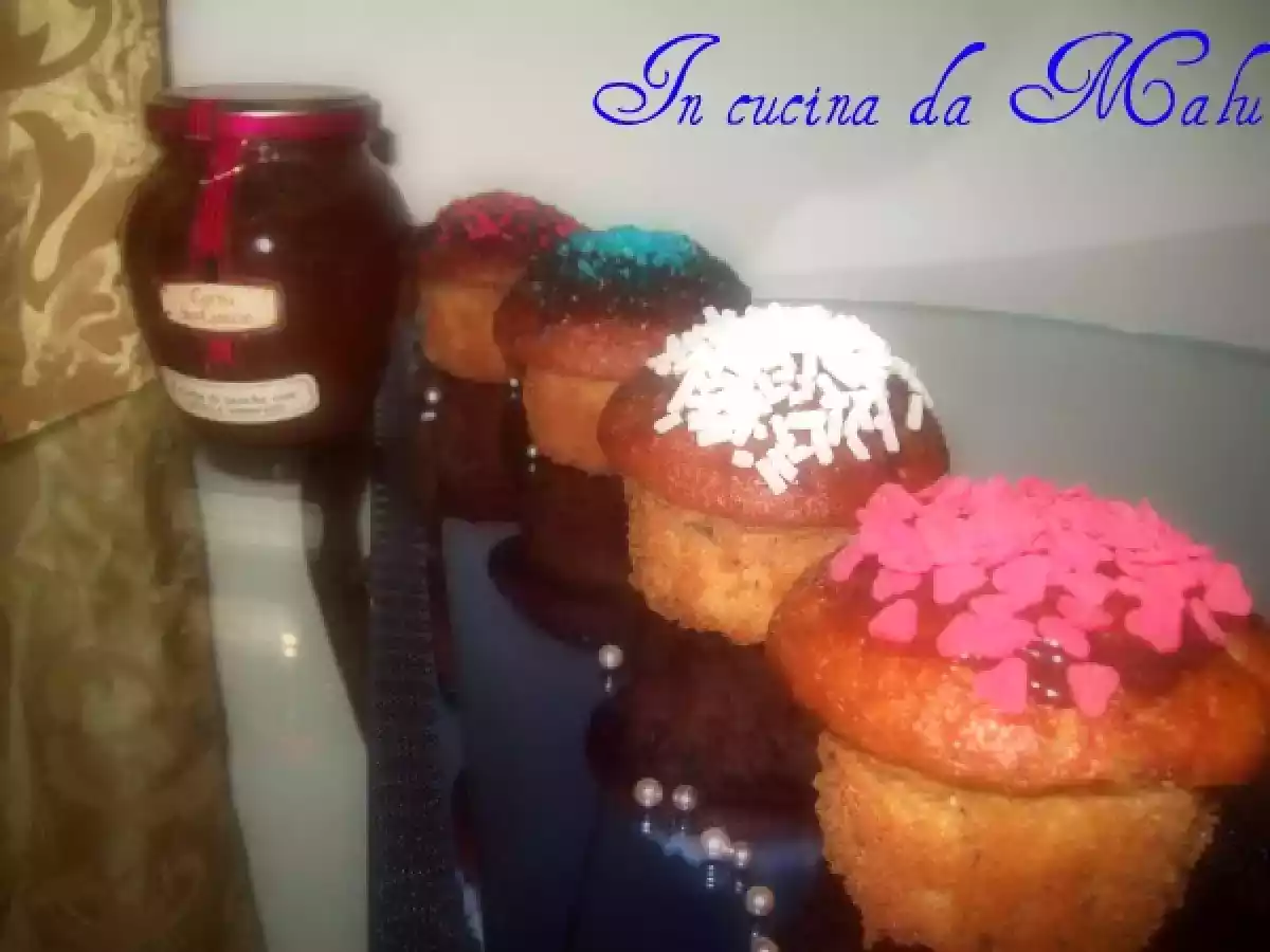 Muffins con crema di pesche, cacao e amaretti - foto 3