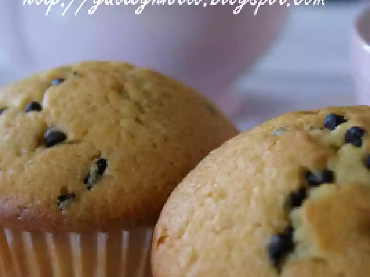 Muffins leggeri all'arancia con gocce di cioccolato - foto 3