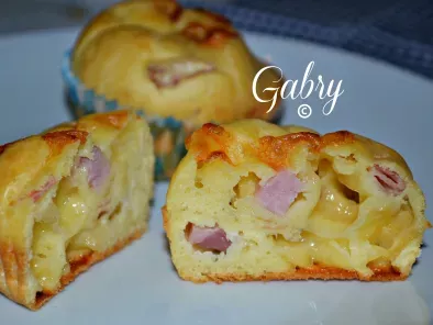 Muffins salati con prosciutto cotto e provola affumicata - foto 4