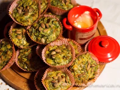Muffins salati di spinaci e limone
