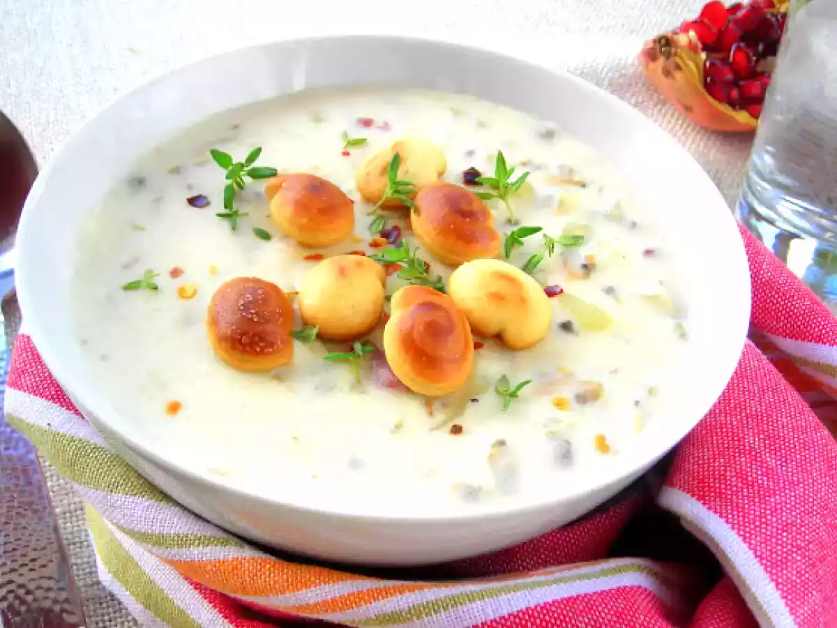 New England Clam Chowder - Zuppa Cremosa di Vongole dal Nord-Est America