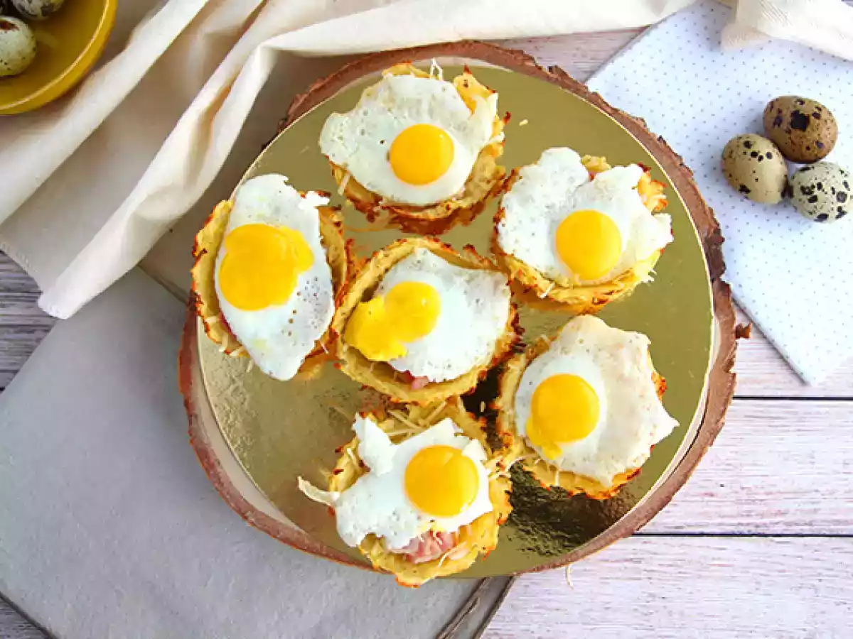 Nidi di patate con uova di quaglia - foto 3