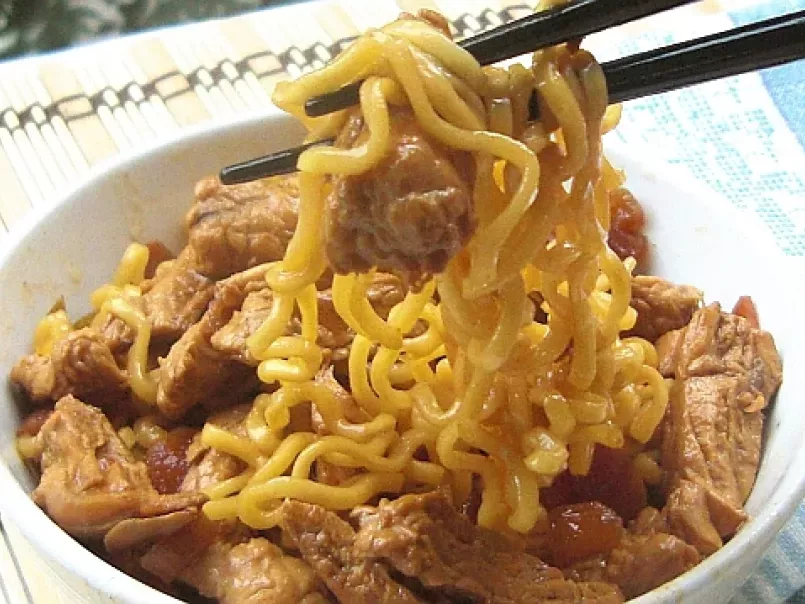 Noodles con pollo in agrodolce - foto 2
