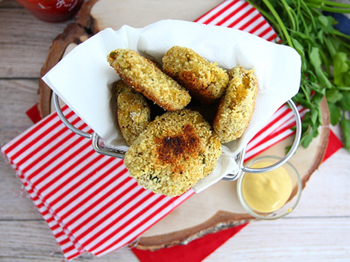 Nuggets di pollo con piselli e carote - foto 2