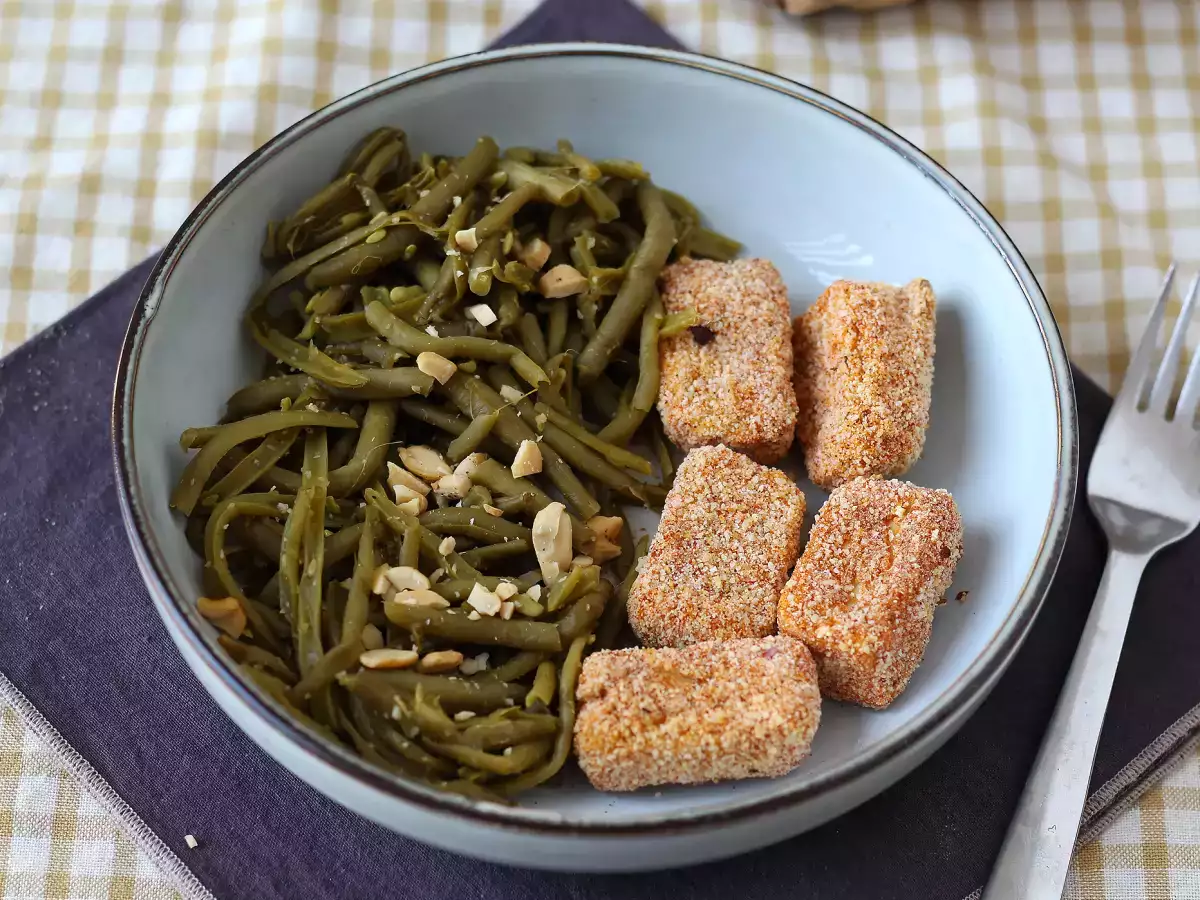 Nuggets di tofu e fagiolini alla thailandese in friggitrice ad aria - foto 2