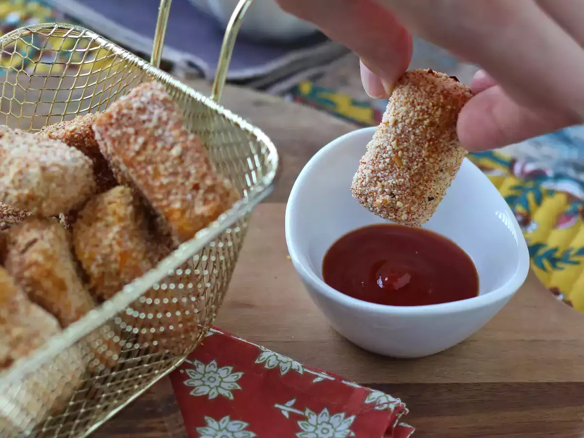 Nuggets di tofu in friggitrice ad aria croccanti e speziati - foto 2