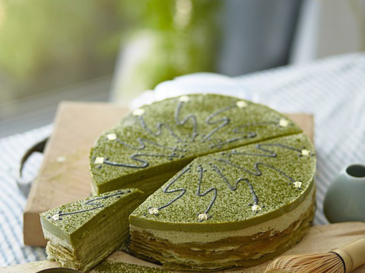 Nutella Matcha Cheesecake