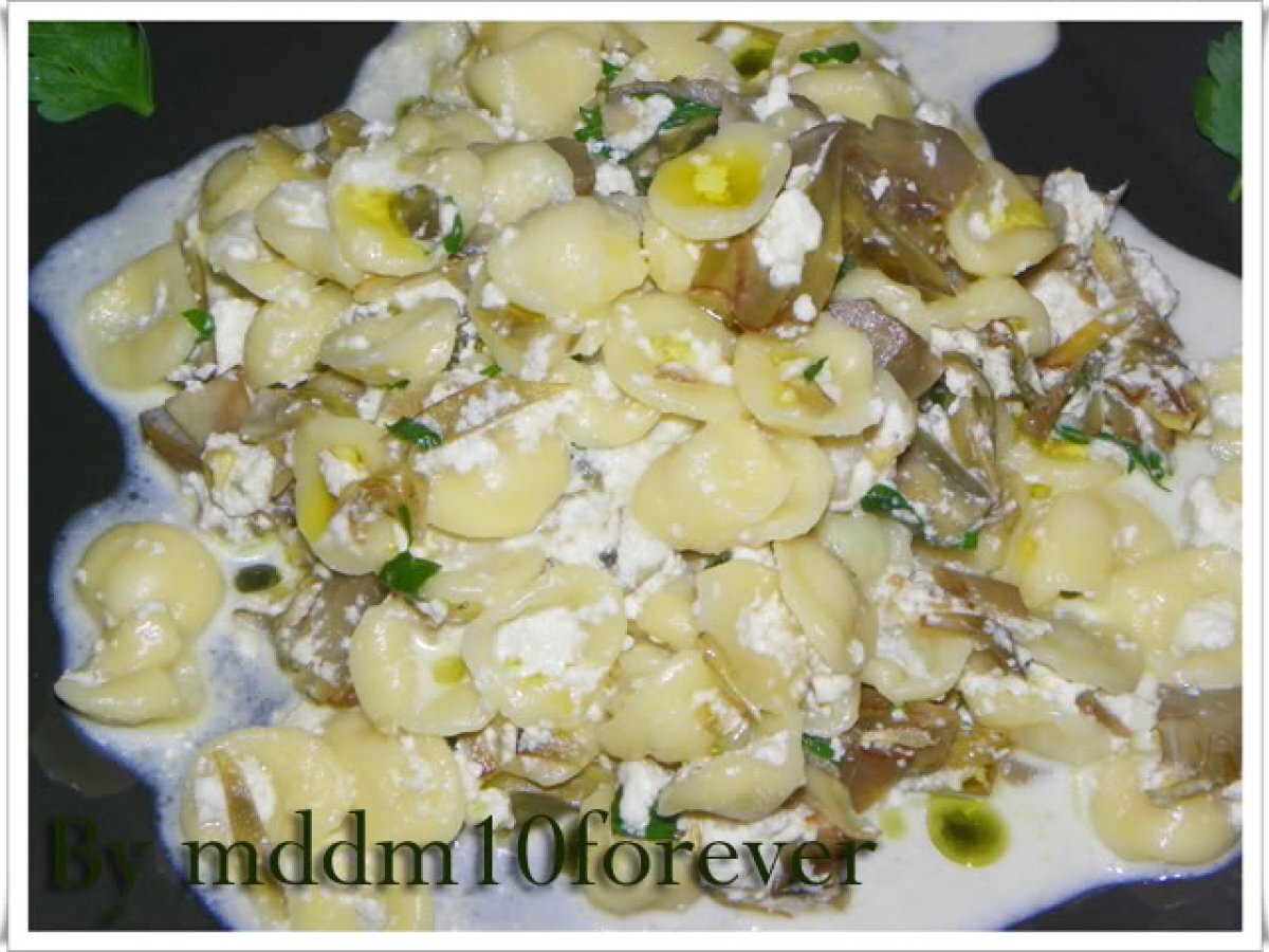 ORECCHIETTE CON CARCIOFI E RICOTTA - foto 2