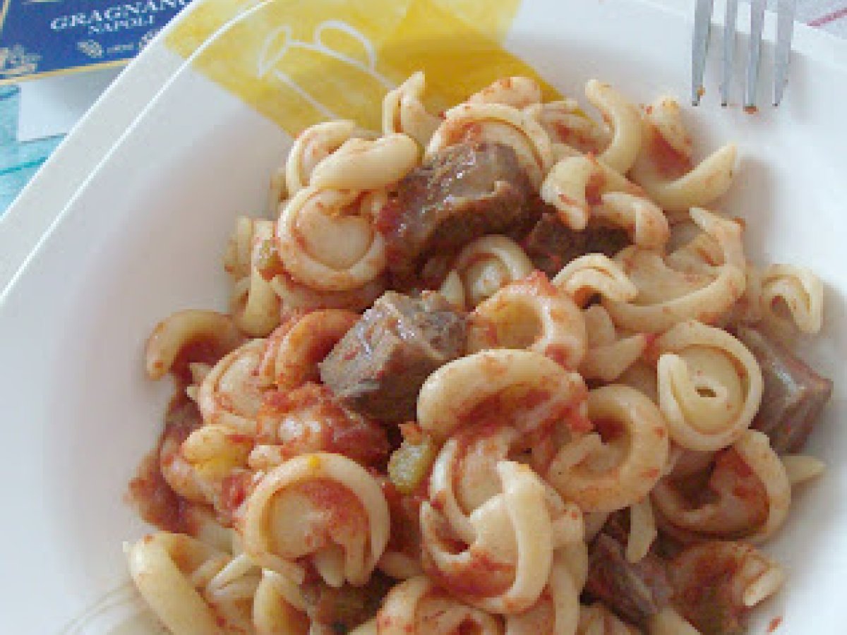 Orecchiette con ragù d'agnello
