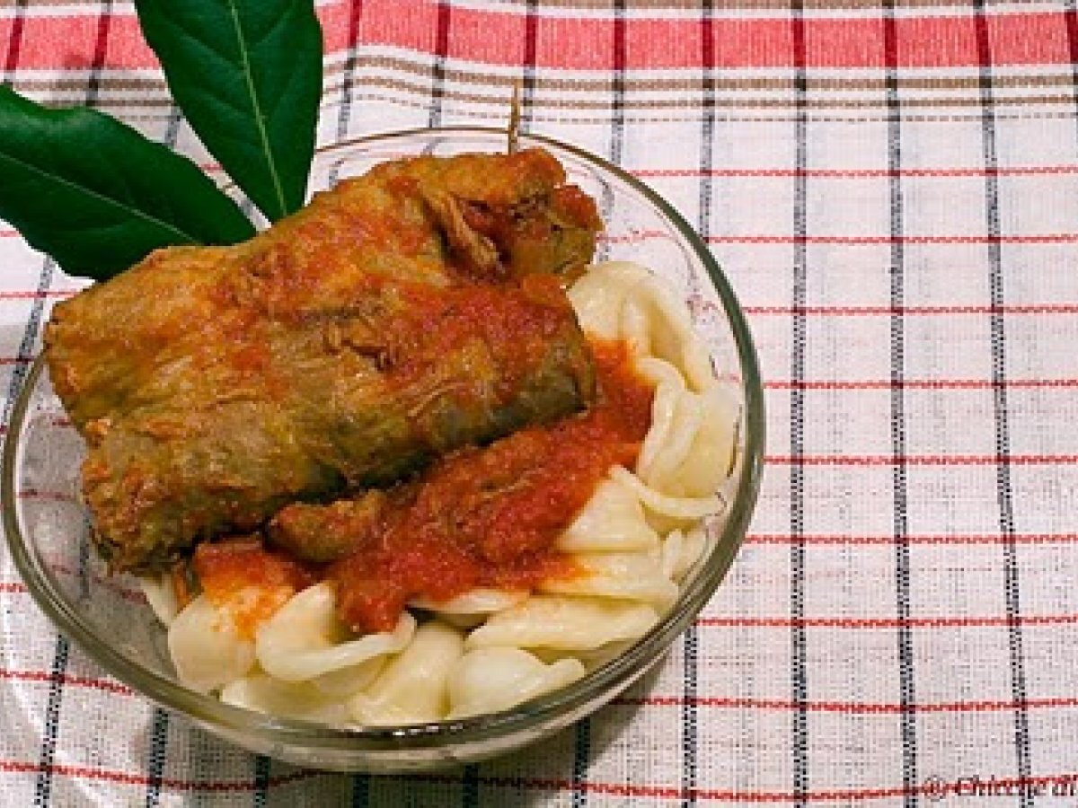 Orecchiette con ragù di braciole di cavallo