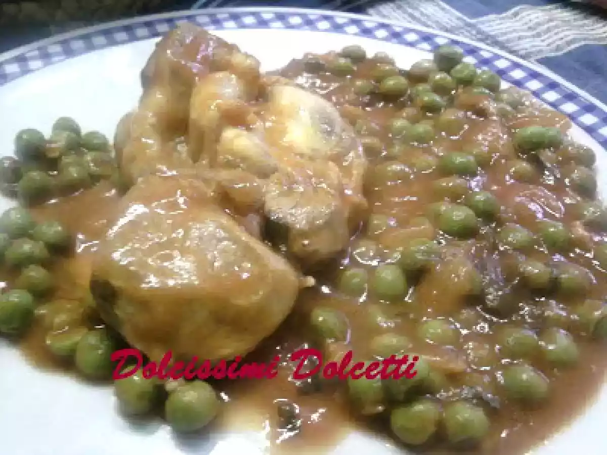 Ossobuco con piselli