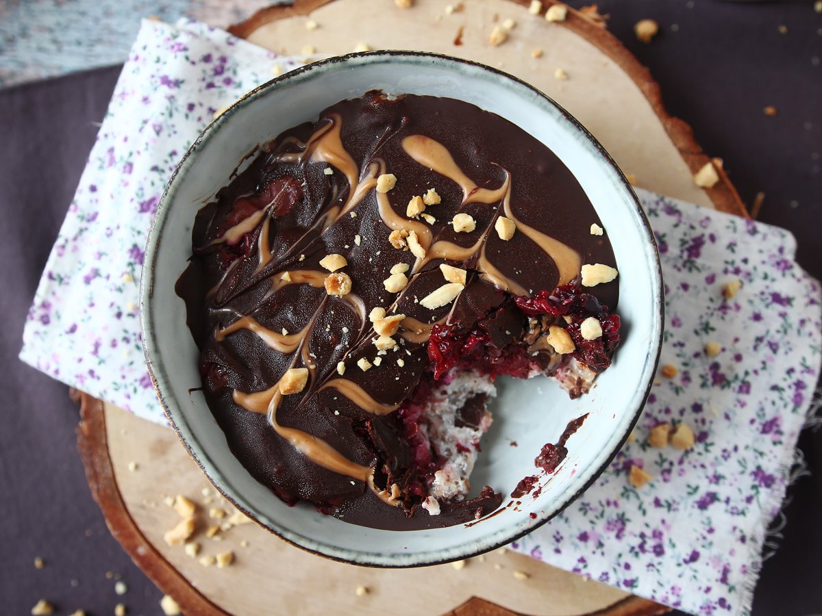 Overnight oat: avena, frutti rossi e cioccolato - foto 3