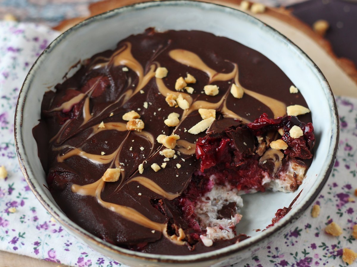Overnight oat: avena, frutti rossi e cioccolato - foto 5