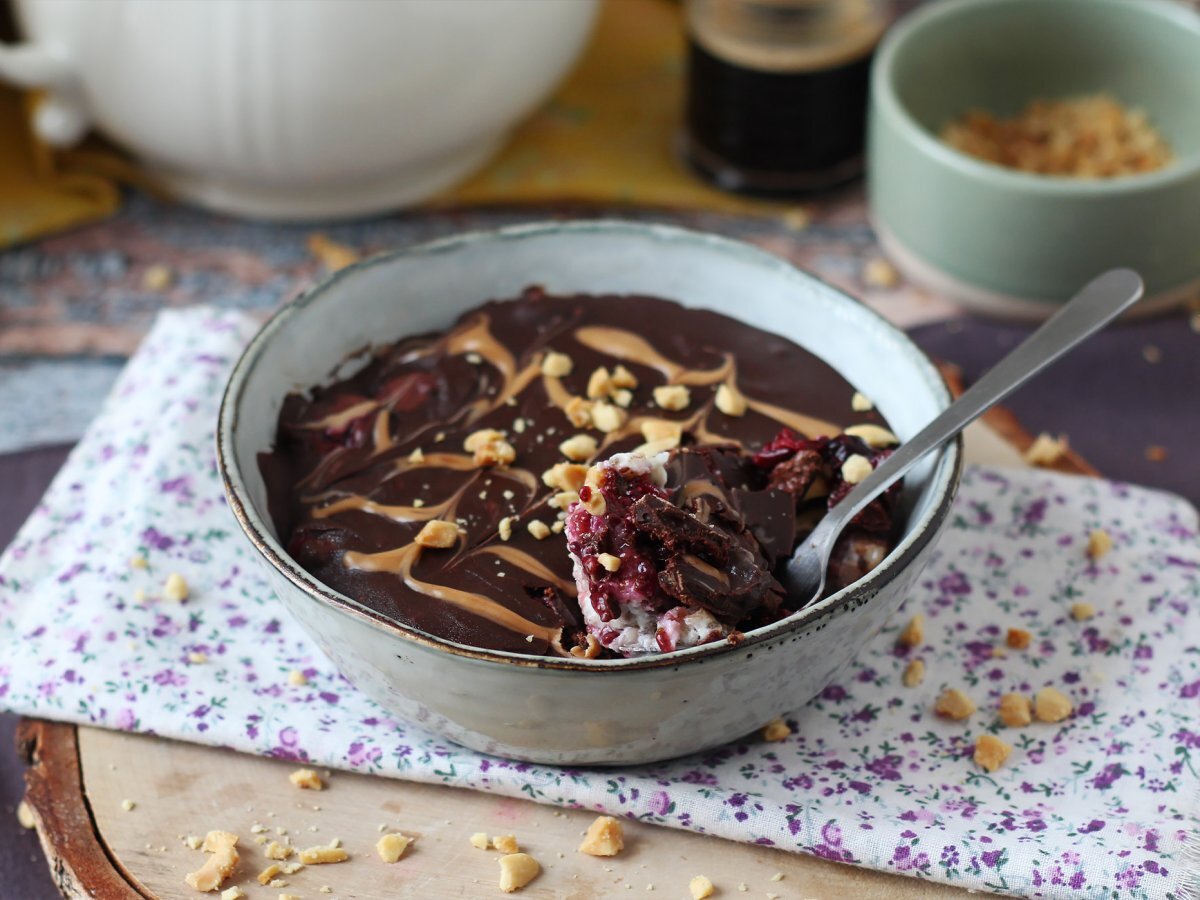 Overnight oat: avena, frutti rossi e cioccolato - foto 7