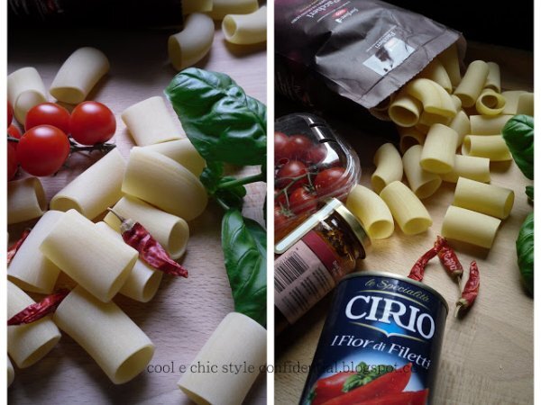 PACCHERI AI TRE POMODORI : fior di filetti - pomodori secchi - pomodorini, foto 4