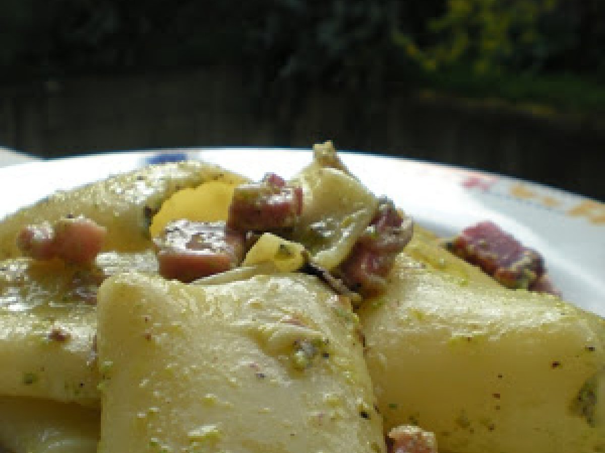 Paccheri con Speck e Pistacchi