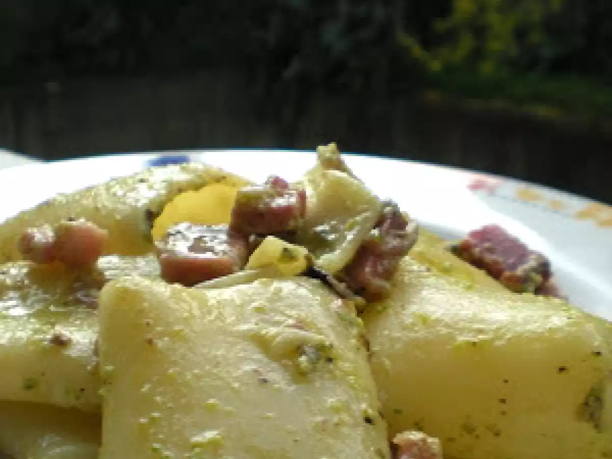 Paccheri con Speck e Pistacchi
