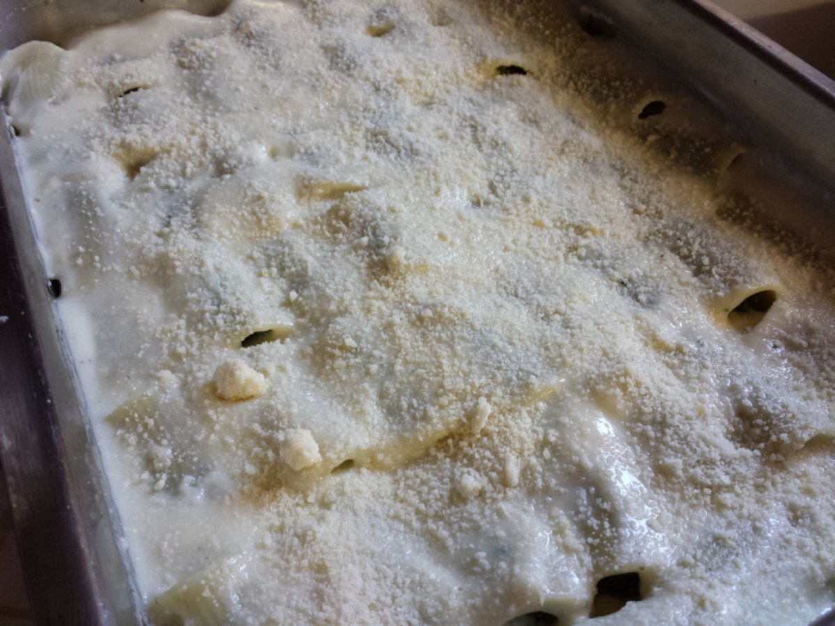 Paccheri gratinati con crema di spinaci e ricotta, foto 4