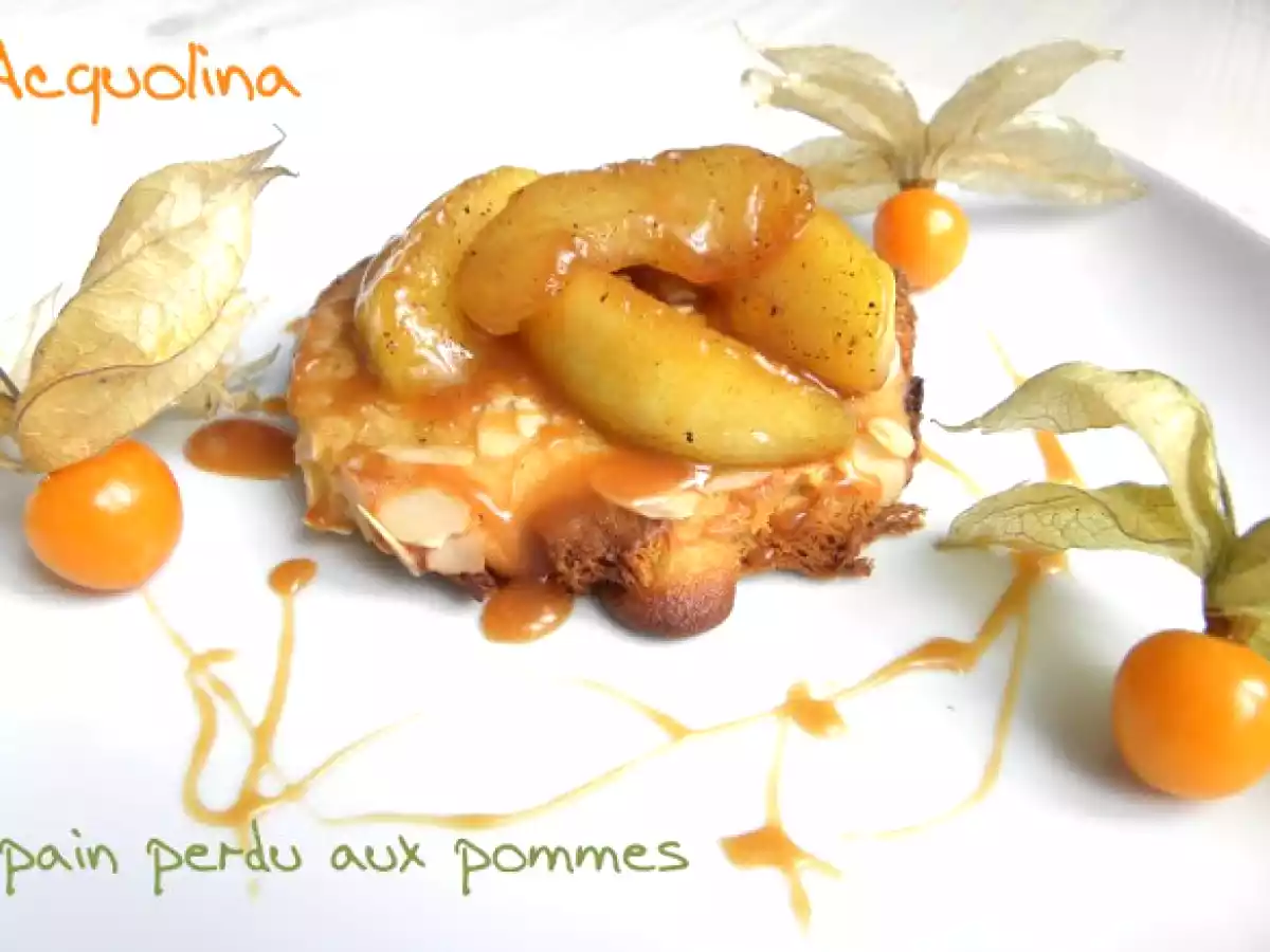 Pain perdu aux pommes... o meglio panettone perdu...