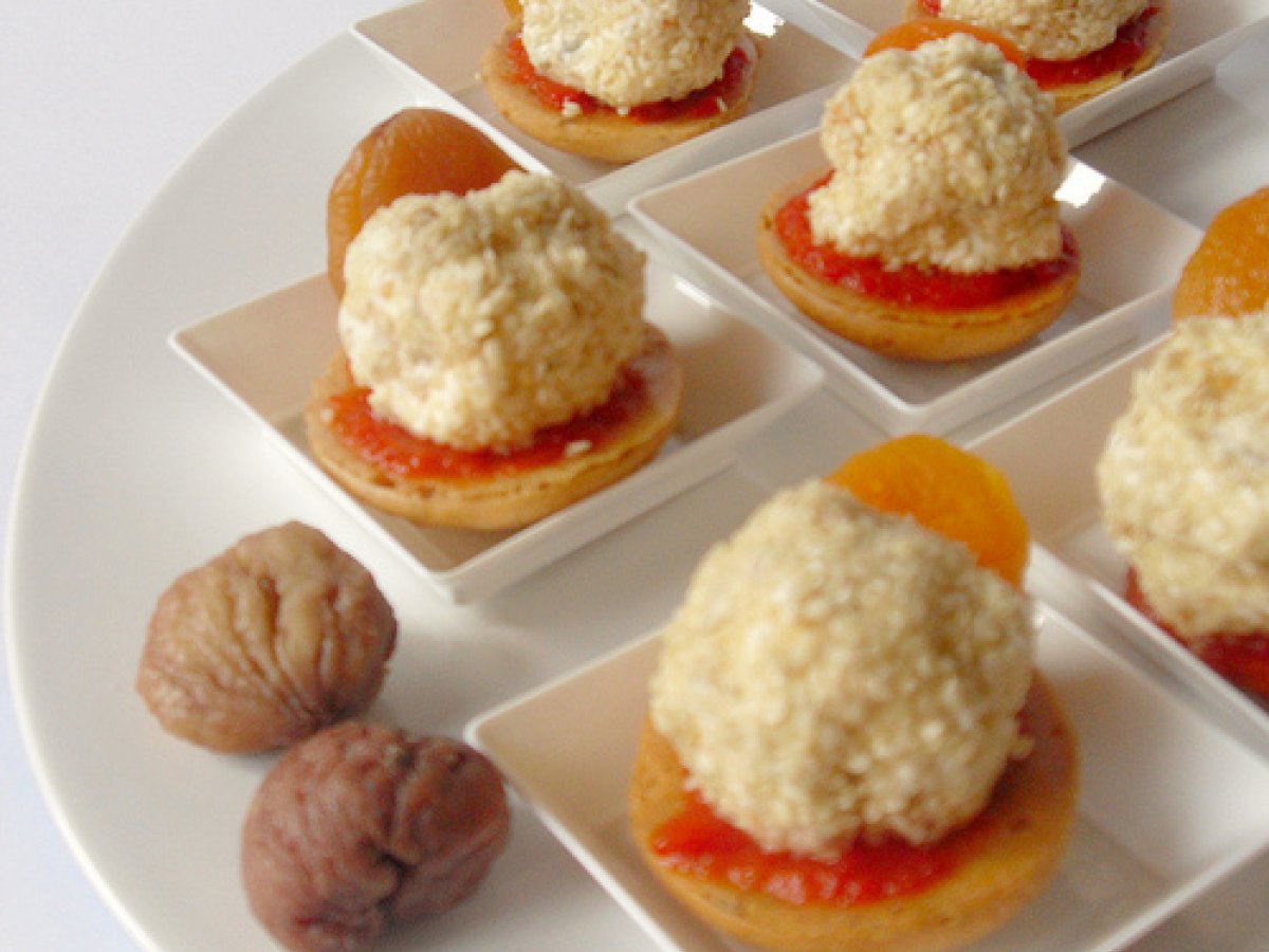 Palline di ricotta in finger food