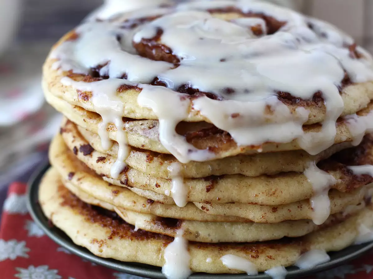 Pancake alla cannella - Cinnamon rolls pancake