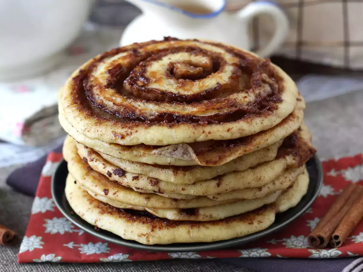 Pancake alla cannella - Cinnamon rolls pancake - foto 2